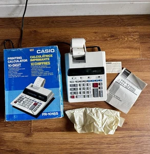 Rare Vintage Retro 70’s Casio Printing Calculator FR-1015S. With paper reel. - Picture 1 of 9
