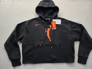 New Women's Nike WNBA Boxy Crop Pullover Hoodie Size Small Oversized Courtside - Picture 1 of 12