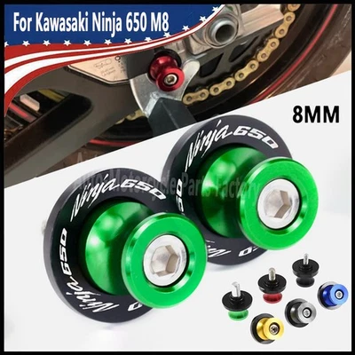 For Kawasaki Ninja 650 M8 Accessories Swingarm Spools Slider Stand Screws New Foto 1 de 4