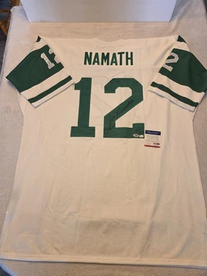 JOE NAMATH signed JETS licensed authentic throwback jersey PSA/DNA COA SIZE 60 - Image 1 of 4