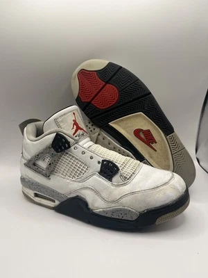 Talla 8.5 - Nike Air Jordan 4 Retro OG Blanco Cemento 2016 Restauración - 840606 192 Foto 1 de 4
