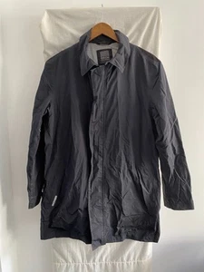 GEOX PERFORMING CONCEPT Black Over Coat Size GB 42 - Picture 1 of 7