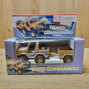 Vintage Nato Commando Military Jeep Car Vehicle Fricton Powered *New* - Picture 1 of 9
