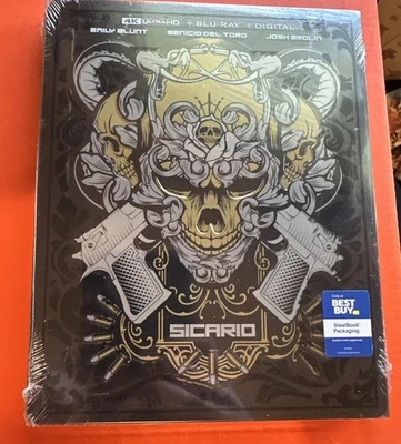 Sicario (2015) 4K Ultra HD Blu-ray Best Buy Exclusive RARE STEELBOOK ☆ New  Foto 1 de 4