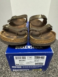 BIRKENSTOCK Women's Mayari Golden Brown Birko-Flor Comfort Sandals Size 38 - Picture 1 of 5