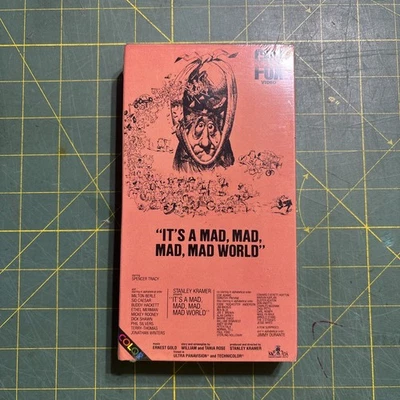 It's a Mad Mad Mad Mad World VHS (1985) Sealed | First Print | CBS/Fox WM - Image 1 of 4
