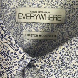 Nick Graham EVERYWHERE Mens Shirt Sz 2XL Quiet Luxury NWT Stretch Modern Fit - Picture 1 of 11