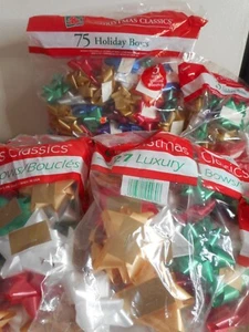 NIB Lot of 370 Gift Bows (12 bags) Peel'n Stick multicolor - Picture 1 of 3