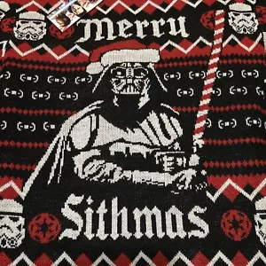 Star Wars Merry Christmas Sweater Sithmas Men’s Small NWT - Picture 1 of 7