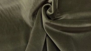 BALLARD DESIGNS SIGNATURE VELVET FOG GRAY DESIGNER FABRIC 1.25 YARD 56"W - Picture 1 of 3