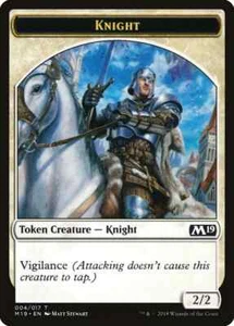 10 Token Karten - RITTER Token - Core Set 2019 (M19) - Magic MTG FTG - Bild 1 von 1