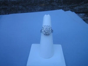 Ring 18 Karat vergoldet Kristall Größe 7 - Bild 1 von 3