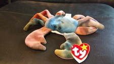 Claude 'the crab' rare Beanie Baby original TY with errors