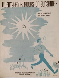 Partituras vintage Twenty-Four Hours of Sunshine 1949 PA-14 - Imagen 1 de 5