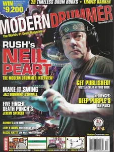 Modern Drummer December 2011 Neil Peart-Jeremy Spencer-Ian Paice - Picture 1 of 1