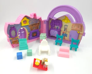Kid Connection Folding Dollhouse with Furniture & Accessories LOT etc - Picture 1 of 8
