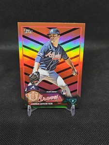 2023 Topps Update Jared Shuster RC #US324 Orange & Black Foil Atlanta Braves