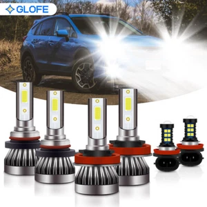 6000K LED Headlight Hi/Lo Beam Fog Light Bulbs For Subaru Crosstrek 2016-2020 - Picture 1 of 10