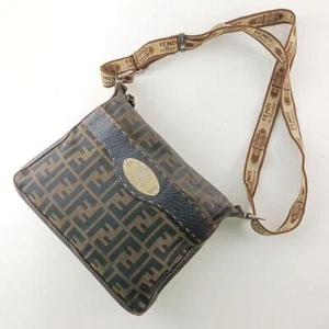 Schultertasche FENDI Selleria Zucca Muster Braun - Bild 1 von 19