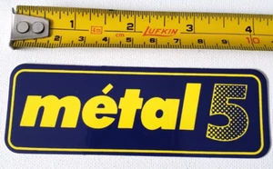 Vintage MÉTAL 5 Car Motor Sticker NOS Authentic Advertising METAL 5 metal5 - Picture 1 of 3