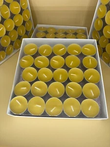 Lumin Wick Beeswax Tea Candle | 100% Natural Beeswax Tealight Candles丨50 pcs - Picture 1 of 3
