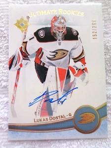 Lukas Dostal Anaheim Ducks Ultimate Rookies Auto 2022-23 Ultimate Collection - Picture 1 of 2