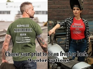 Normalize MERITOCRACY Again! Anti DEI Pro Merit, Anti Woke MAGA Golden Age Shirt - Picture 1 of 11