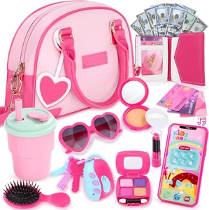 Little Girls Purse, Kids Toy Purse with Pretend Makeup, Play Purse for Little... - Picture 1 of 1