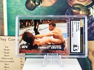 2009 TOPPS FORREST GRIFFIN SILVER #/188 SP ROOKIE CARD HOF UFC CSG 8.5 🇺🇸