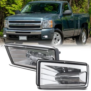 Pair LED Fog Lights Lamp For Chevy Silverado Suburban Avalanche Tahoe 2007-2014 - Picture 1 of 11