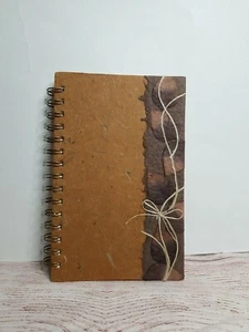Antiochia handgefertigtes drahtgebundenes Papier Journal mit gepressten Blumen Einband 160 liniert pg - Bild 1 von 5