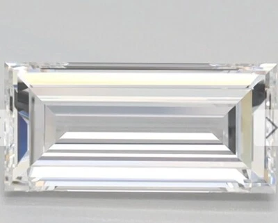 Diamante cultivado en laboratorio de 0,95 quilates corte BAGUETTE IGI certificado LAB CULTIVAD color F VS1 Foto 1 de 4