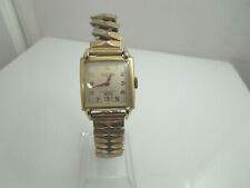 h932 Men's Vintage Mechanical 10kt RGP Hallmark Wristwatch Shock protected