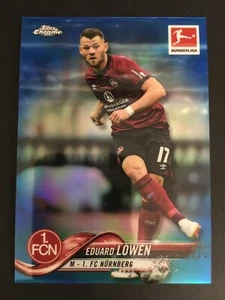 2018-19 Topps Chrome Bundesliga Blue Refractor Eduard Löwen ed/199 NÜRNBERG - Bild 1 von 2