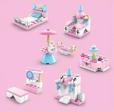 6 in 1 Building Blocks Garden Castle Brand Compatible Great Gift For Girls 6+ - Image 1 of 4