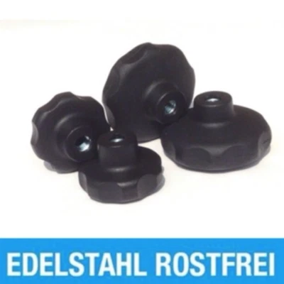 Sterngriffmutter M8 - ROSTFREI - INOX - V2A - Griffdurchmesser 55 mm / outdoor - Bild 1 von 4