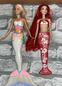 Matel Barbie lot 2 Color Reveal Dolls Red Mermaid Dolls Dreamtopia magic - Picture 1 of 10