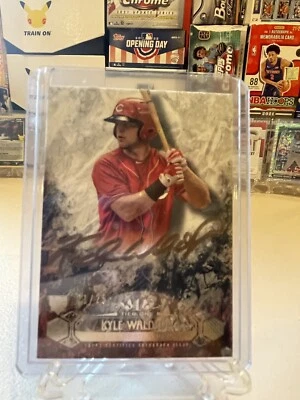 2016 Topps Tier One Kyle Waldrop Auto /25 Rookie Reds Autograph B0A-KWA - Image 1 of 3