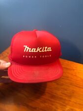 Vintage Red Makita Power Tool Ball Cap Hat
