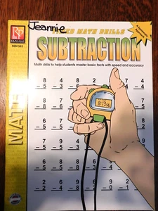 RP TIMED MATH DRILLS, SUBTRACTION, BLACKLINE MASTERS - Foto 1 di 2