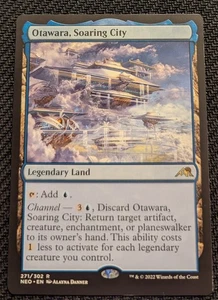 Magic The Gathering Otawara, Soaring City Kamigawa: Neon Dynasty regular raro casi nuevo - Imagen 1 de 2