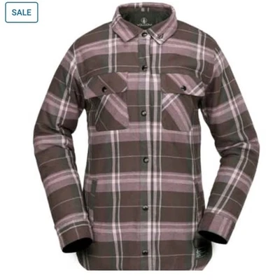 Volcom Women's Insulated Riding Flannel Shirt S NWT - Image 1 of 4