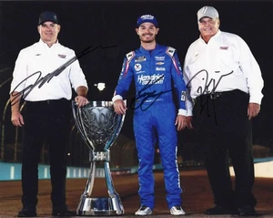 3X AUTOGRAFIADO Kyle Larson / Jeff Gordon / Rick Hendrick 2021 Phoenix Raceway NA - Imagen 1 de 1