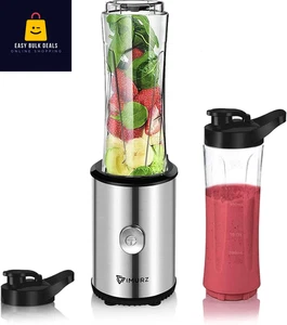 Personal Blender 350W Smoothie Maker 2X 600Ml Bottles Juice Shake Mixer - Picture 1 of 8