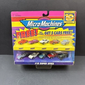 Micro Machines #18 Super Spies Galoob Vintage 1996 NEU VERSIEGELT 5 kostenlose Autos - Bild 1 von 15
