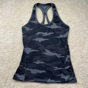 Athleta Damen schwarz & grau Camouflage Tank Top - Größe S - EUC - Stretch - Bild 1 von 6
