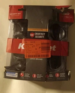 Kwikset 99910-070 Pismo Matte Black Security Set Door Knob Deadbolt-MISSING KEYS - Picture 1 of 3