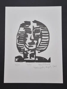 Impresión firmada por Murilo Antonio Pereira 2003 "Indio" #26/31, Brasil - Imagen 1 de 3