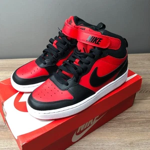 Nike Court Borough Mid 2 (GS) University Big Kid Größe 6,5 Y rot/schwarz CD7782 602 - Bild 1 von 11