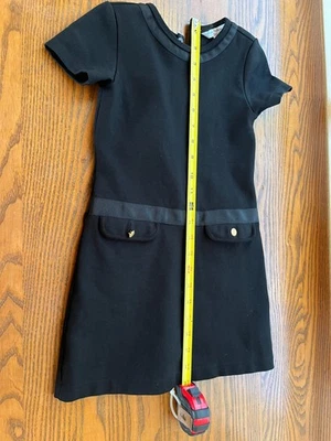 Girls Brooks Brothers Little Black Dress w Decorative Pockets- XS - Image 1 of 4